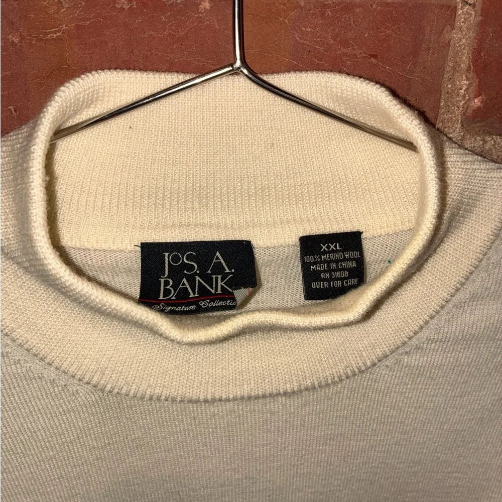 Jos. A. Bank Men's Ivory Turtleneck Sweater